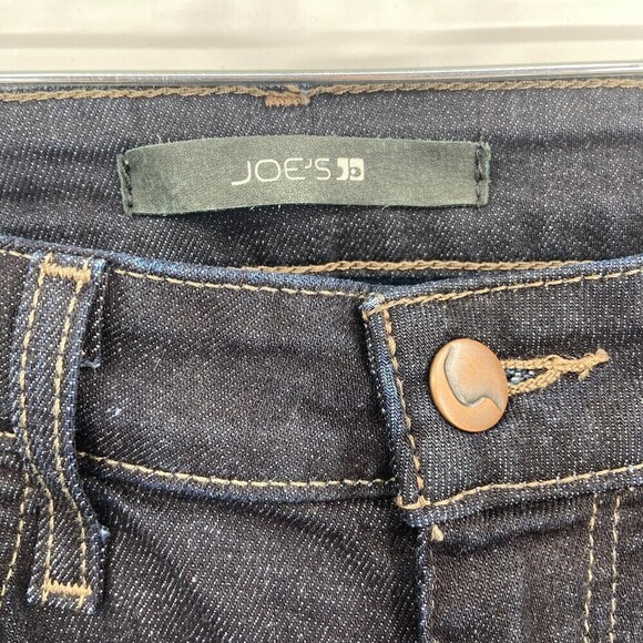 JOE'S JEANS Mid Rise Dark Wash Skinny Ankle Denim Blue Jeans Size 25 - Picture 8 of 9